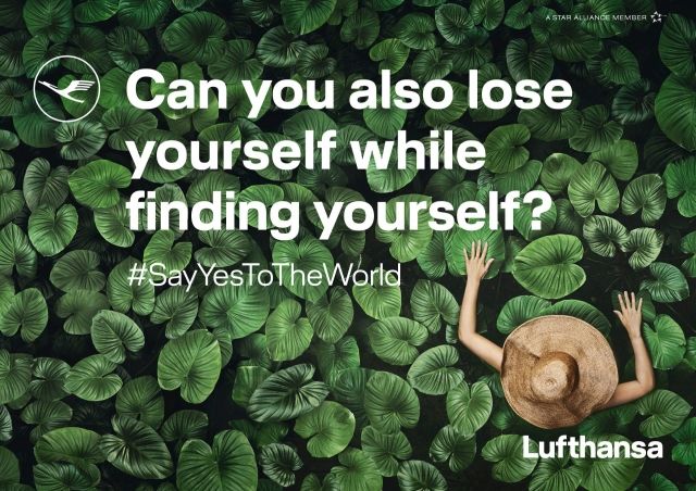 汉莎航空Say Yes To The World品牌营销创意视频+海报