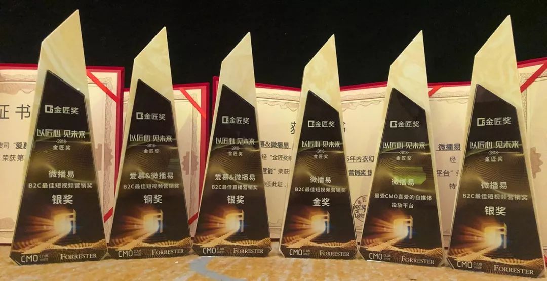 21个权威行业大奖，54座奖杯背后：微播易总结了这四条短视频营销规律