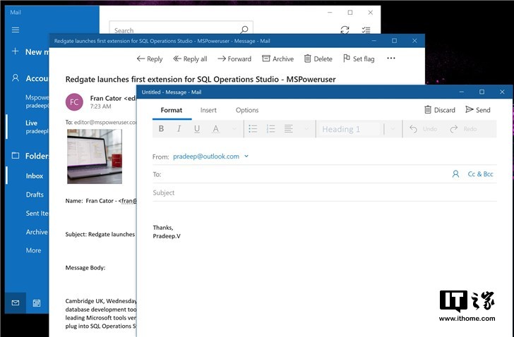 微软发布对开发人员的UWP多窗口创建支持